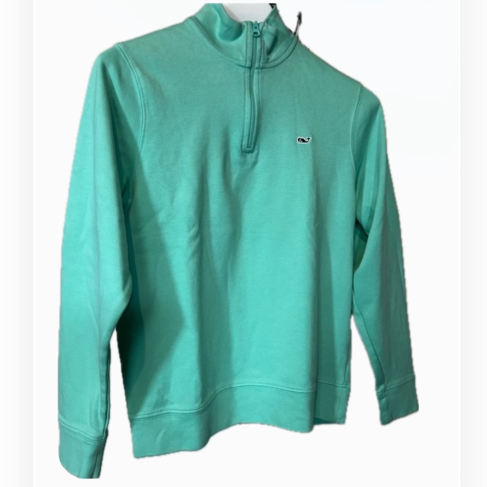 Vineyard Vines Kids Turquoise 3/4 zipper Pullover Sweatshirt XL(20)